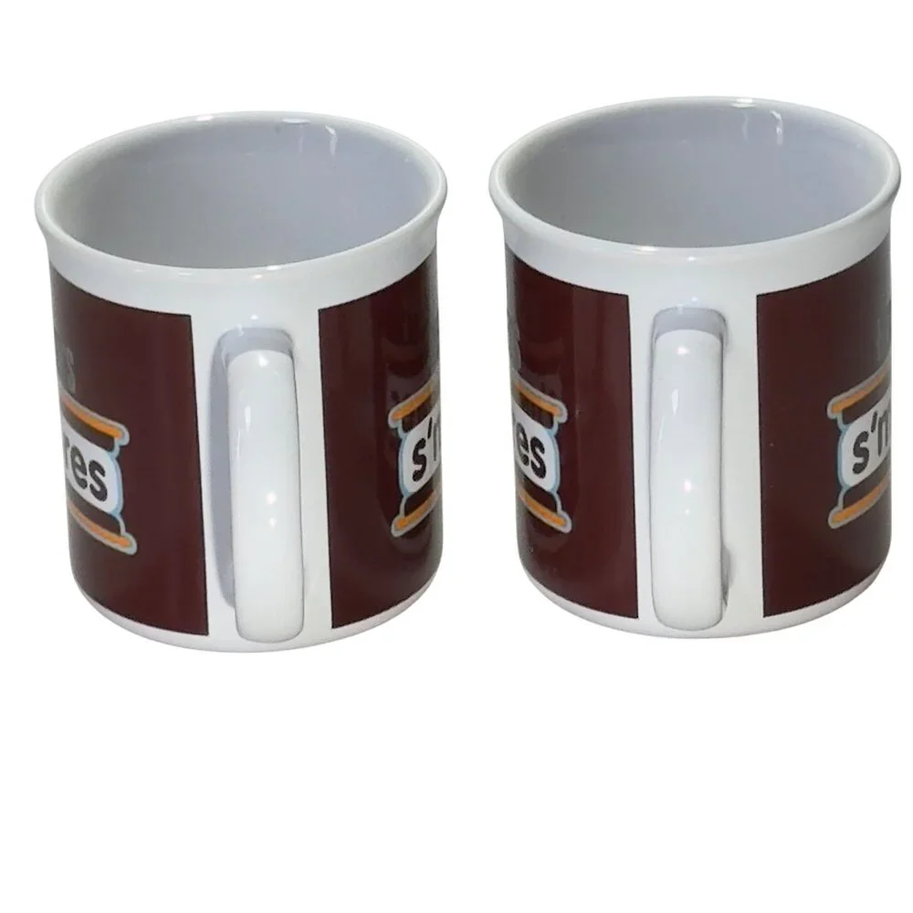 Hersheys Smores Ceramic Mug Set Of 2 Dishwasher & Microwave Safe
